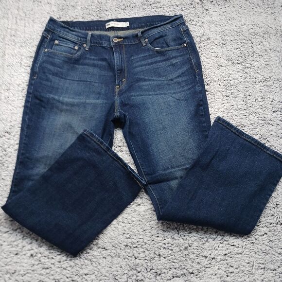Levi 515 Boot Cut Red Tab Strech Denim Jeans/ Pant Woman's size 16 - Picture 7 of 15
